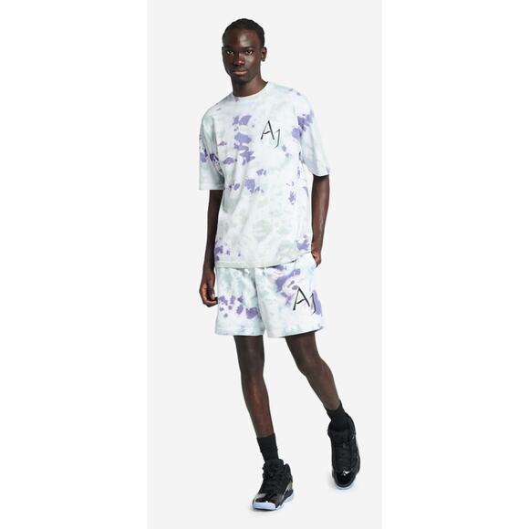 Nike Jordan Sport DNA '85 Tee DM1454-366 Mens Large Tie Dye Ocean New T Shirt - Picture 1 of 11